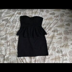 papaya black lace dress Papaya Metallic Silver Dress with Black Lace Detail